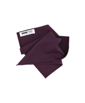 DARK PURPLE - POCKET SQUARE - BAMBOO ECO-LINE