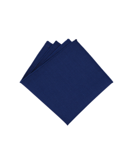 DARK BLUE - POCKET SQUARE - BAMBOO ECO-LINE