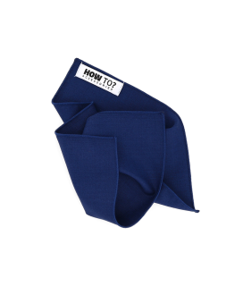 DARK BLUE - POCKET SQUARE - BAMBOO ECO-LINE