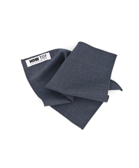 GREY - POCKET SQUARE - BAMBOO ECO-LINE