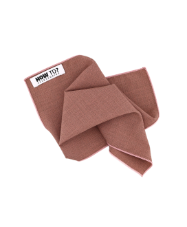 TERRACOTTA - POCKET SQUARE - BAMBOO ECO-LINE