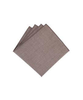 GREIGE - POCKET SQUARE - BAMBOO ECO-LINE