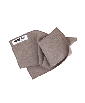 GREIGE - POCKET SQUARE - BAMBOO ECO-LINE