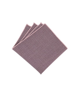 OLD MAUVE - POCKET SQUARE - BAMBOO ECO-LINE