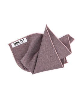 OLD MAUVE - POCKET SQUARE - BAMBOO ECO-LINE