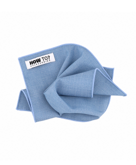 LIGHT BLUE - POCKET SQUARE - BAMBOO ECO-LINE