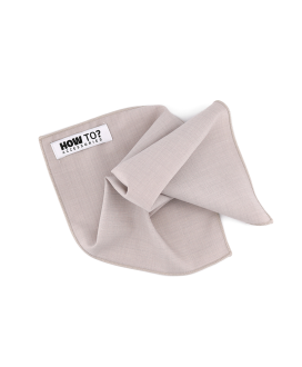 LIGHT BEIGE - POCKET SQUARE - BAMBOO ECO-LINE