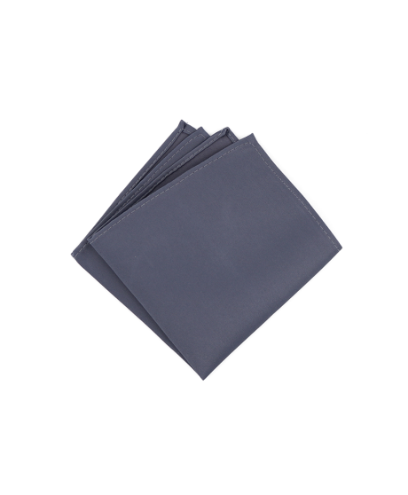 GREY - SATIN POCKET SQUARE