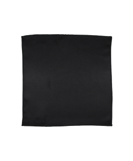 BLACK - SATIN POCKET SQUARE