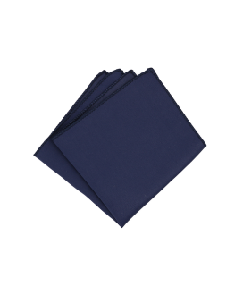 NAVY BLUE - SATIN POCKET SQUARE