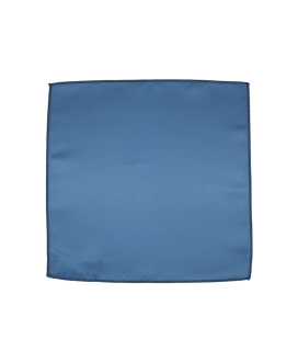 MIDDLE BLUE - POCHETTE UNIE EN SATIN