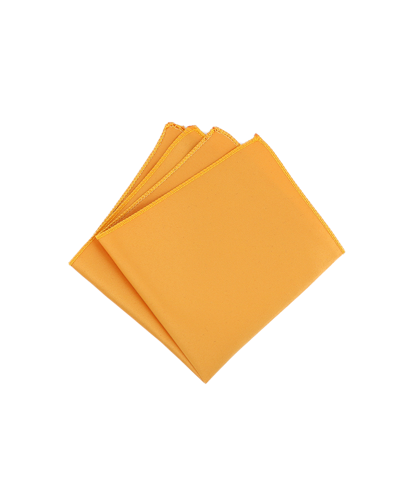 HONEY YELLOW - SATIN POCKET SQUARE