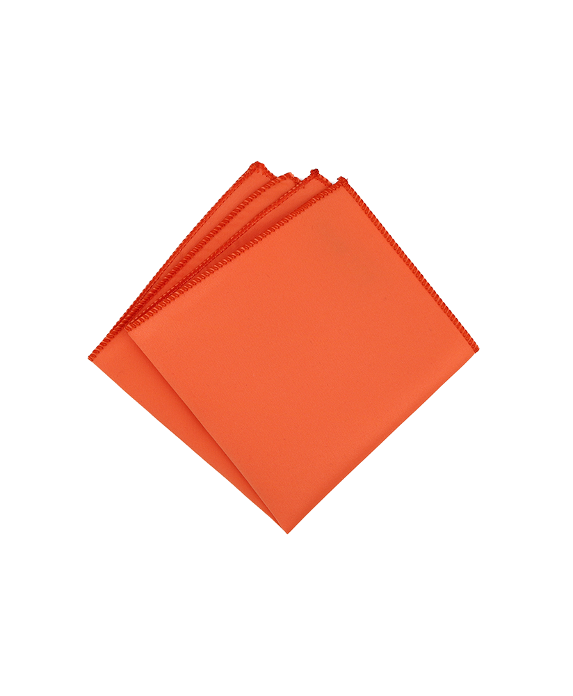 ORANGE - SATIN POCKET SQUARE