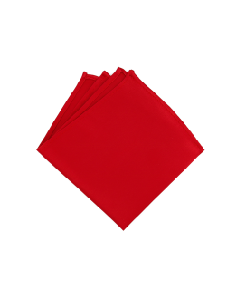 RED - SATIN POCKET SQUARE