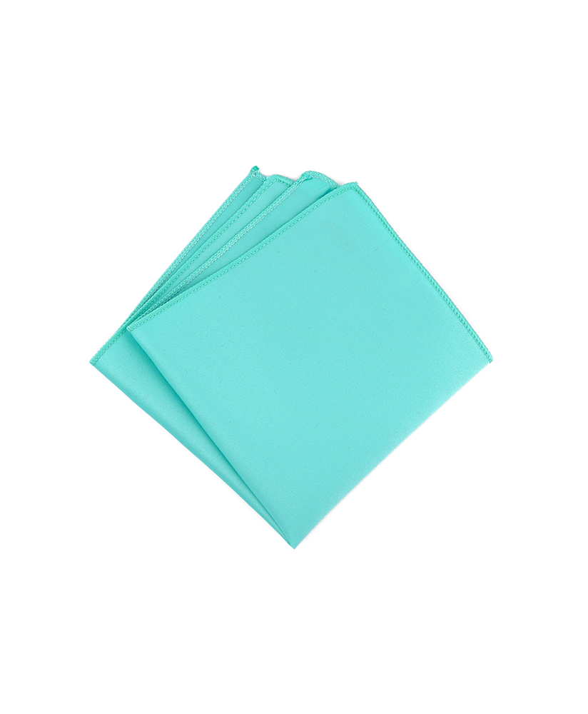 AQUA - SATIN POCKET SQUARE