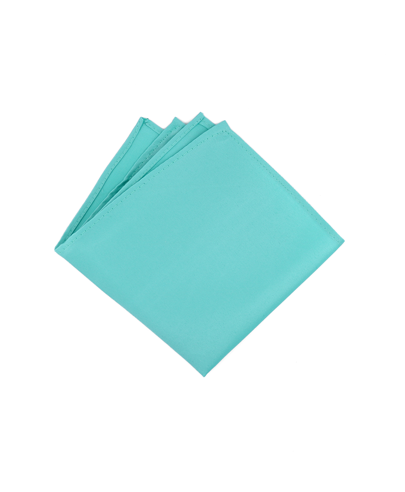 TURQUOISE - SATIN POCKET SQUARE