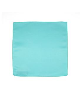 TURQUOISE - POCHETTE UNIE EN SATIN