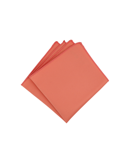 PEACH - SATIN POCKET SQUARE