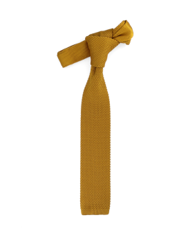 MUSTARD - KNITTED TIE