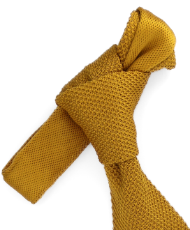 MUSTARD - CRAVATE TRICOT