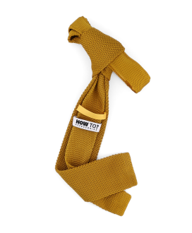 MUSTARD - KNITTED TIE