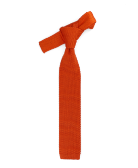 TRUE ORANGE - KNITTED TIE