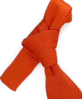 TRUE ORANGE - CRAVATE TRICOT