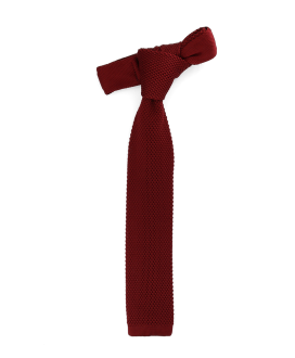 FALL RED - KNITTED TIE