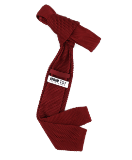 FALL RED - KNITTED TIE