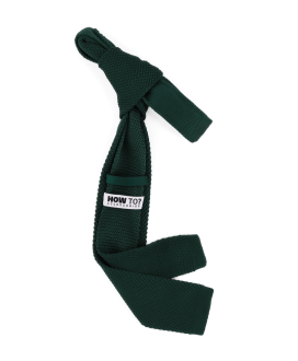 DEEP GREEN - CRAVATE TRICOT