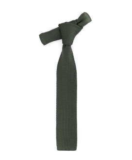 OLIVE GREEN - KNITTED TIE