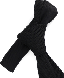 CARBON BLACK - KNITTED TIE