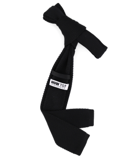 CARBON BLACK - KNITTED TIE