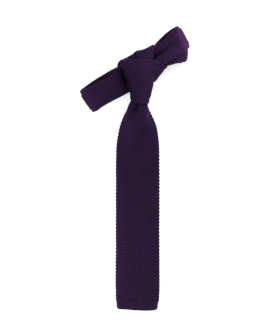 DARK PURPLE - KNITTED TIE