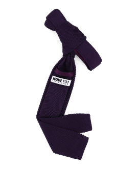 DARK PURPLE - KNITTED TIE