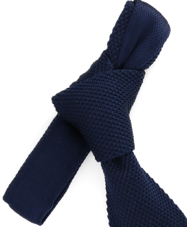 DEEP NAVY - CRAVATE TRICOT