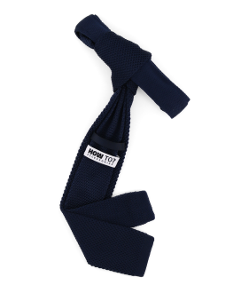 DEEP NAVY - CRAVATE TRICOT