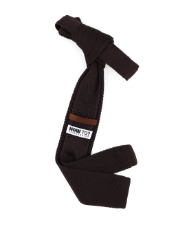 CACAO BROWN - KNITTED TIE