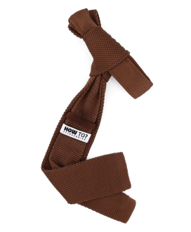 CHOCOLATE - KNITTED TIE