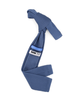 AIRFORCE BLUE - CRAVATE TRICOT