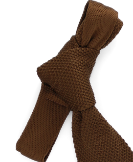 NUT BROWN - CRAVATE TRICOT