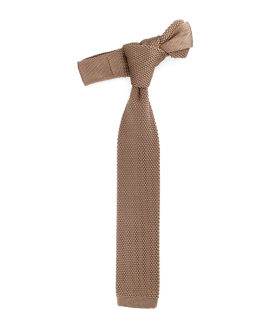 OAT BEIGE - KNITTED TIE