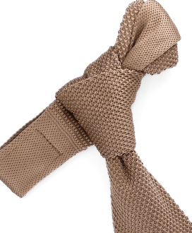 OAT BEIGE - KNITTED TIE