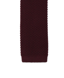 DEEP BURGUNDY - KNITTED TIE