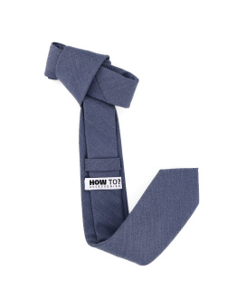 BLUE GREY - TIE - BAMBOO ECO-LINE